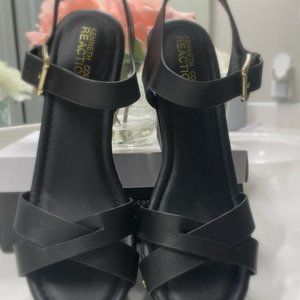 Soft Black Kenneth Cole Reaction Wedges Women's Size 7.5